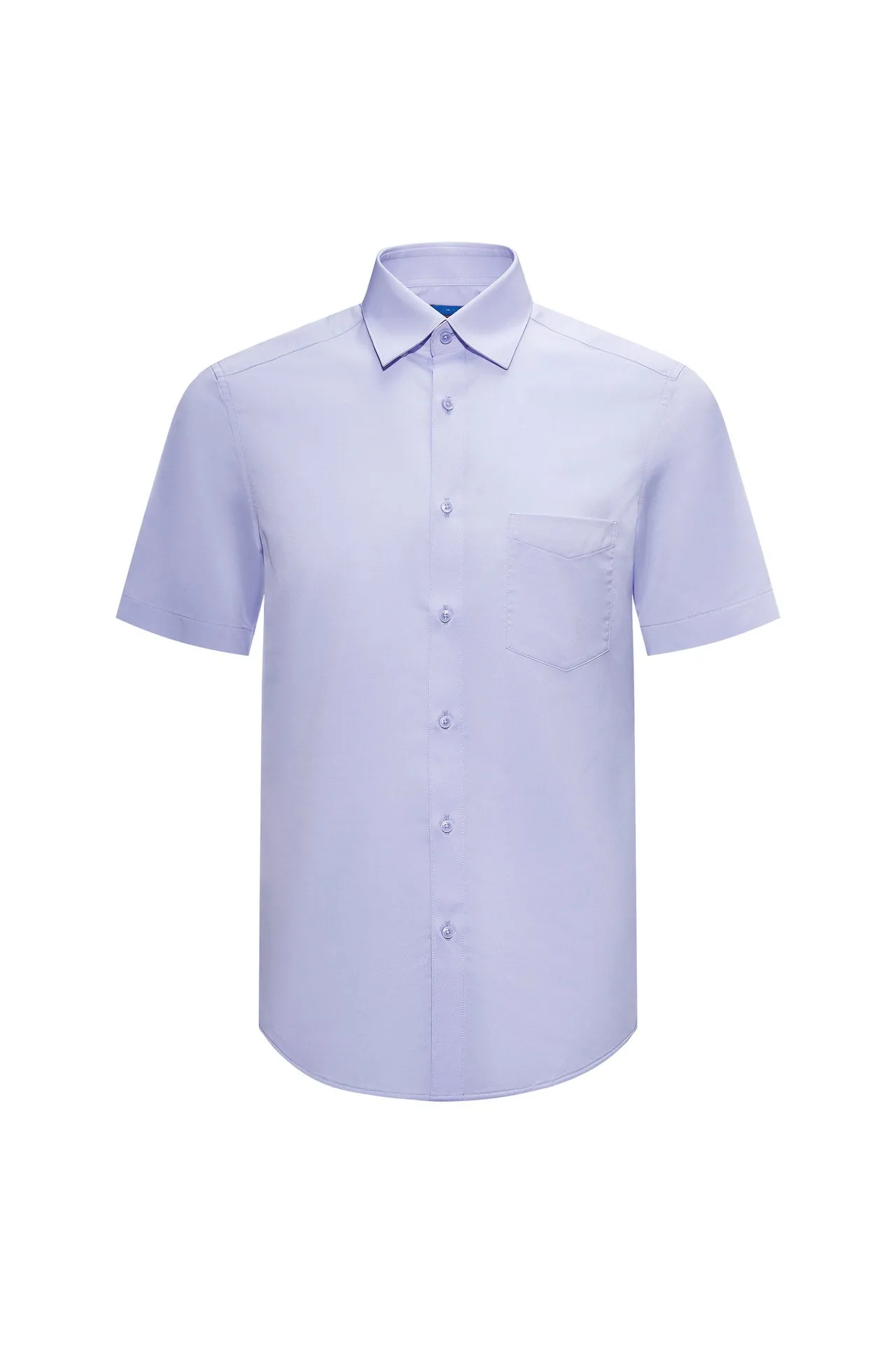 Dry Wicking & Stretch Poplin Shirt in Smart Fit Short Sleeve with Chest Pocket