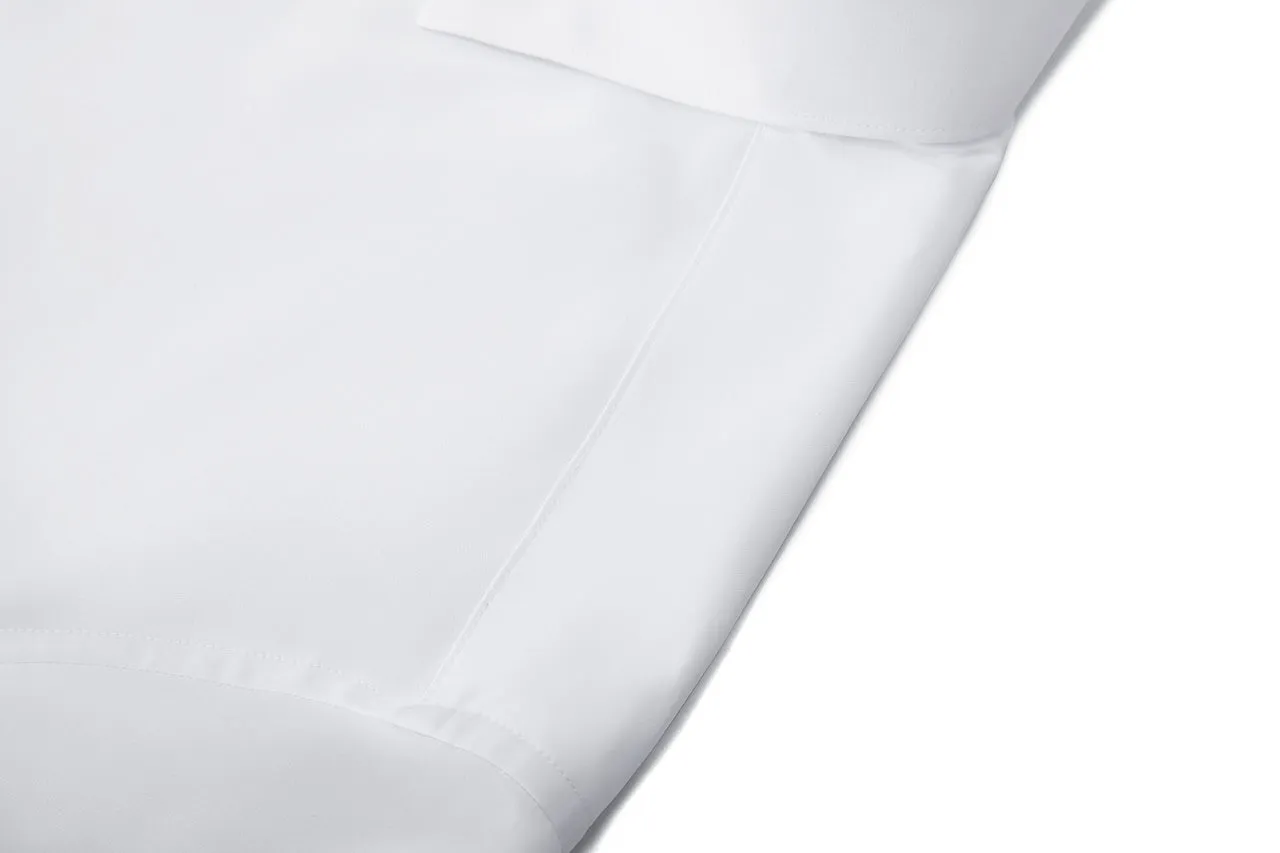 Dry Wicking & Stretch Poplin Shirt in Smart Fit Short Sleeve with Chest Pocket