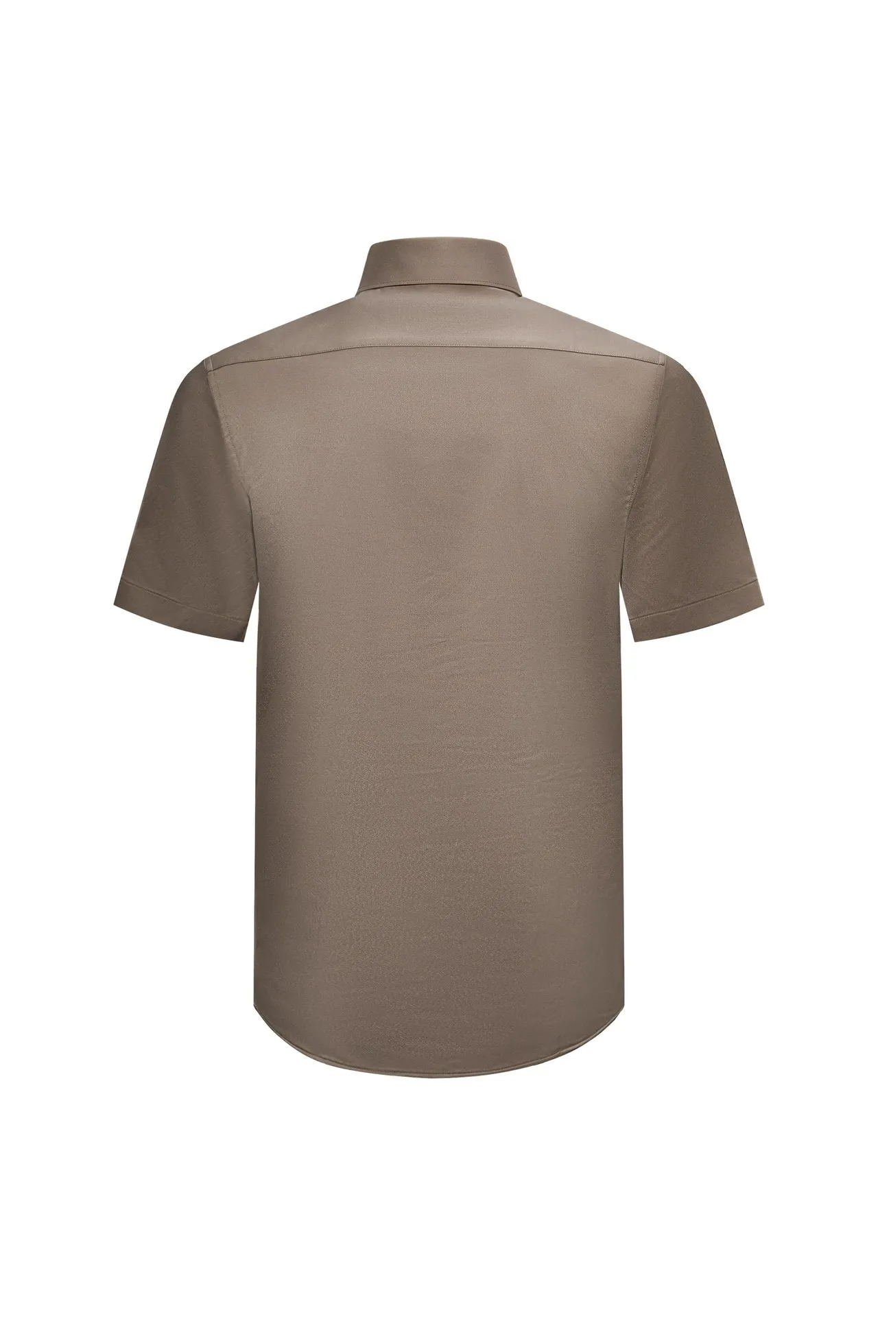 Dry Wicking & Stretch Poplin Shirt in Smart Fit Short Sleeve with Chest Pocket