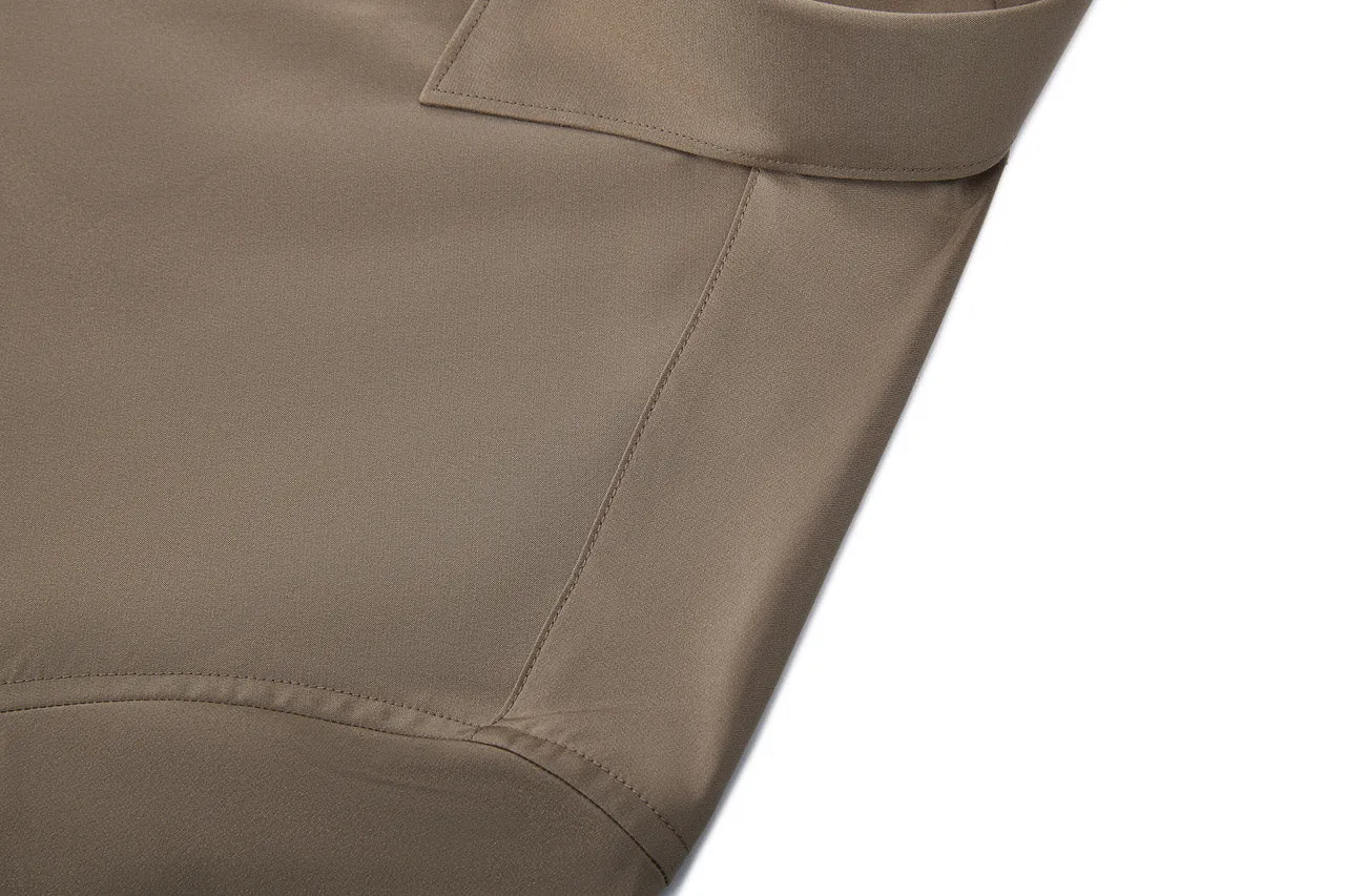 Dry Wicking & Stretch Poplin Shirt in Smart Fit Short Sleeve with Chest Pocket