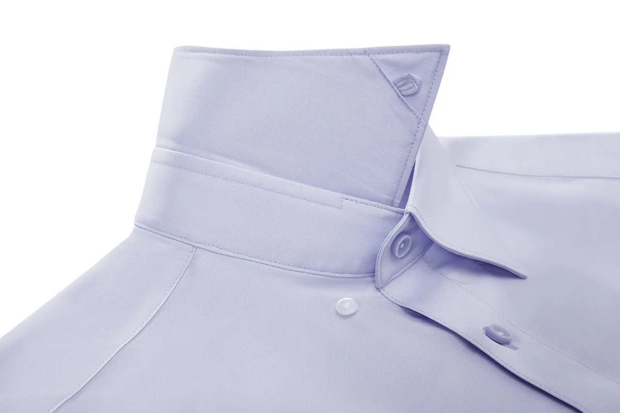 Dry Wicking & Stretch Poplin Shirt in Smart Fit Short Sleeve with Chest Pocket