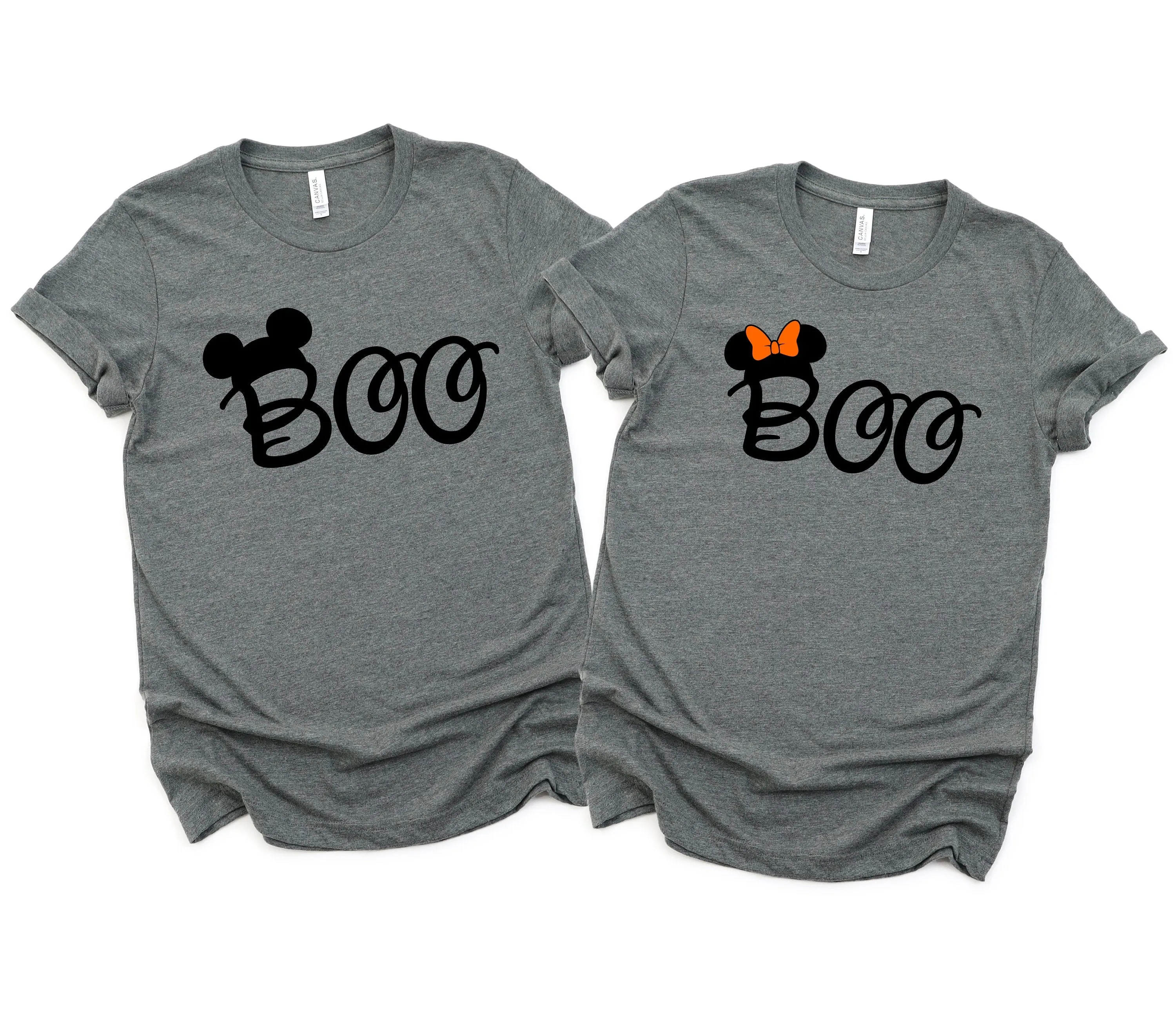 Halloween Minnie and Mickey Shirts - Disney Couples - Matching Shirts - Boo