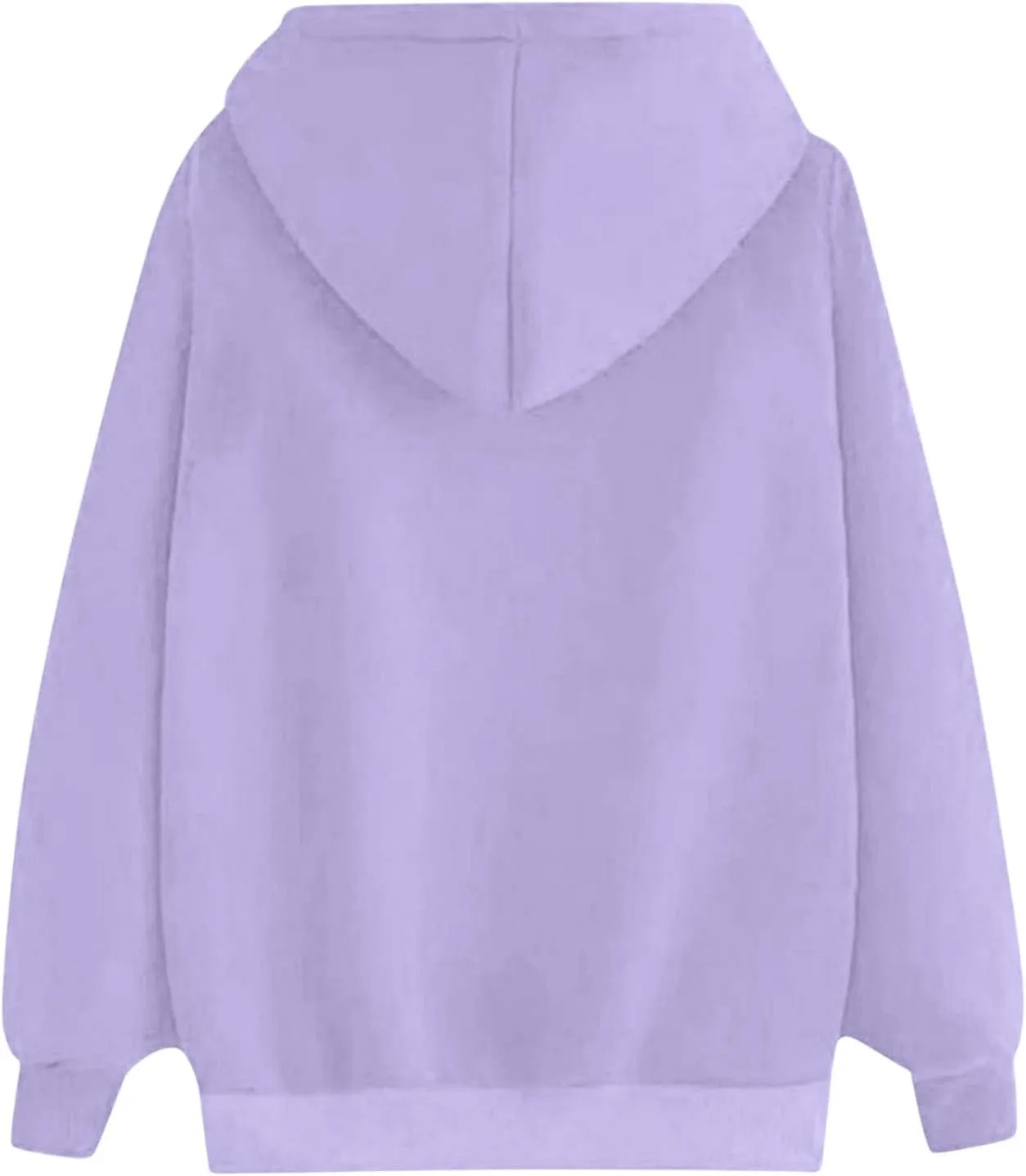 Heart Graphic Hoodie Women Casual Pullover Sweatshirt Drawstring Pocket Relaxed Long Sleeve Soft Streetwear