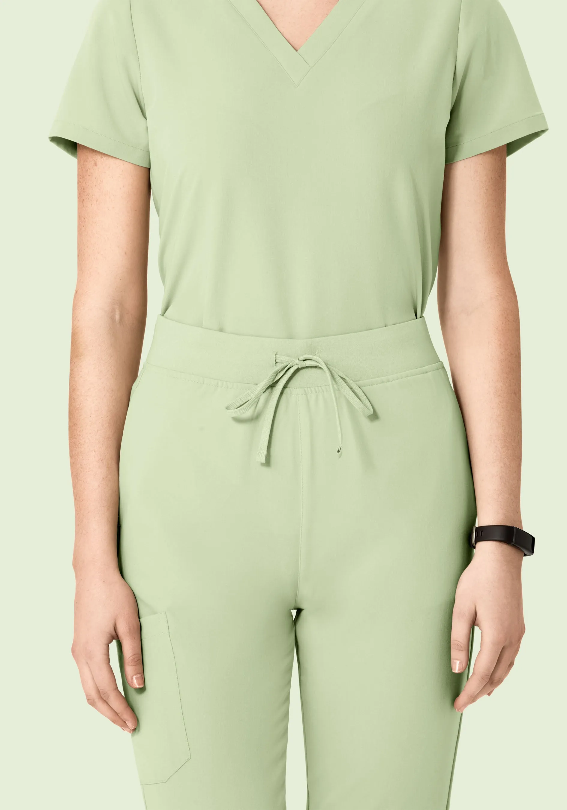 High Waisted Joggers Matcha