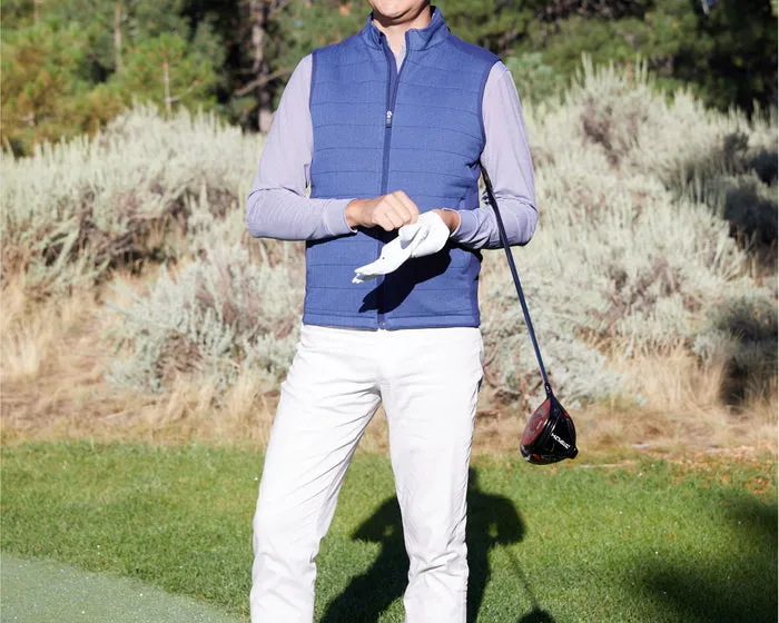 Holderness & Bourne The Perry Vest - Navy Herringbone