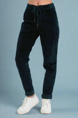 HW Corduroy Cuffed Jogger Green JB99