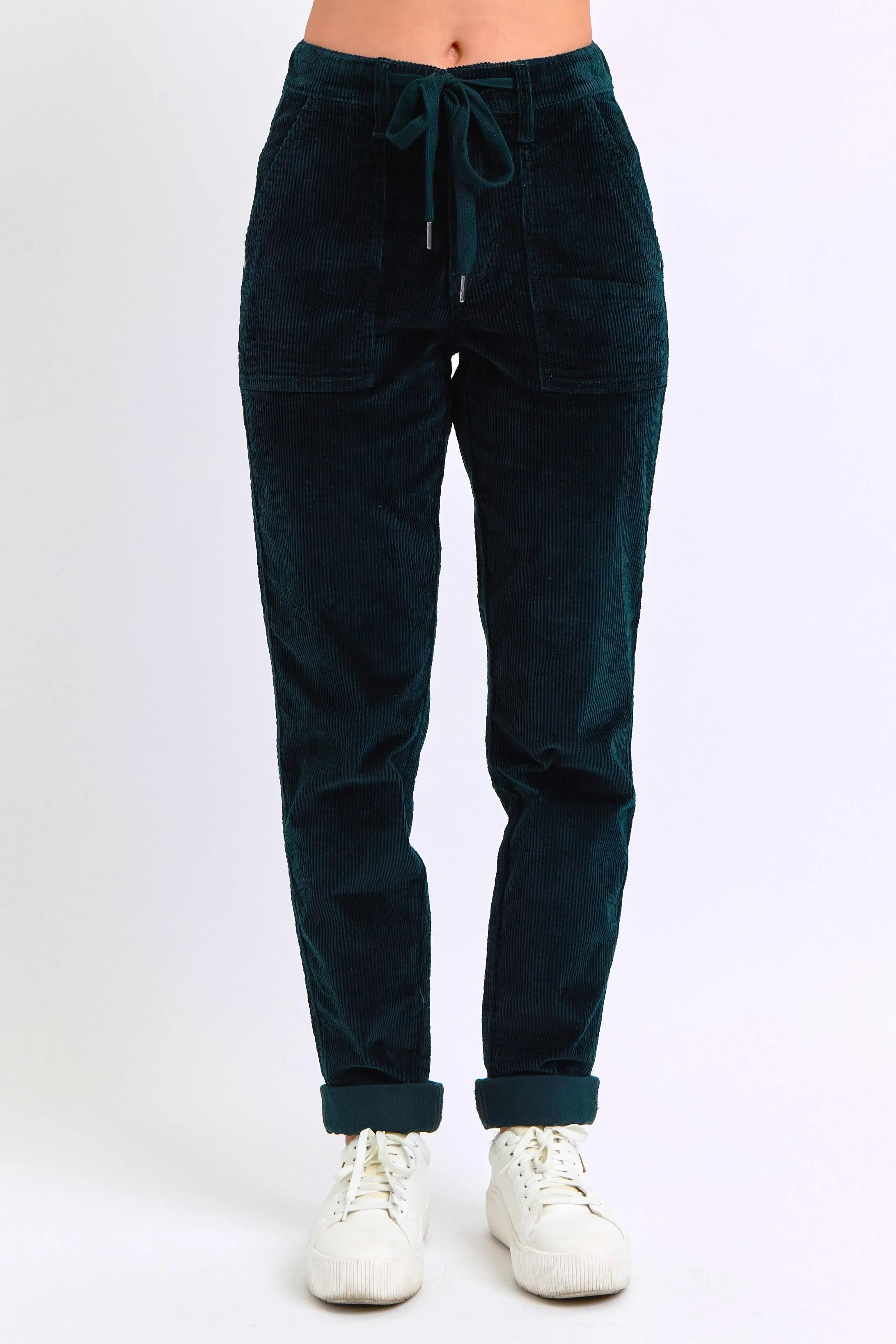 HW Corduroy Cuffed Jogger Green JB99