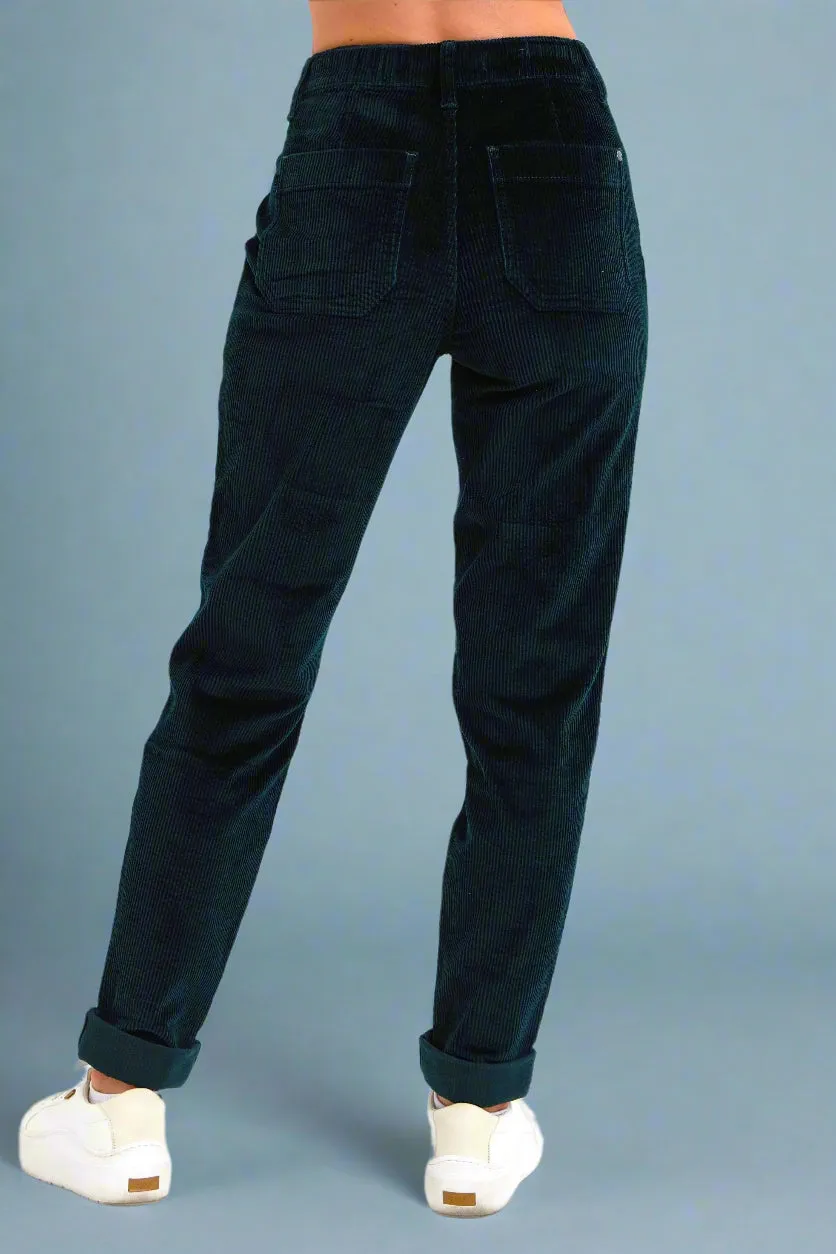 HW Corduroy Cuffed Jogger Green JB99
