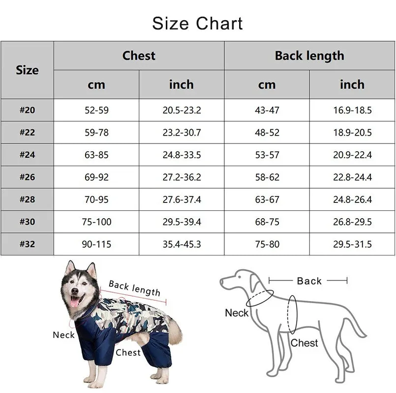 HydroTherm™ Winter Dog Jacket - Waterproof Jumpsuit for Medium & Large Dogs