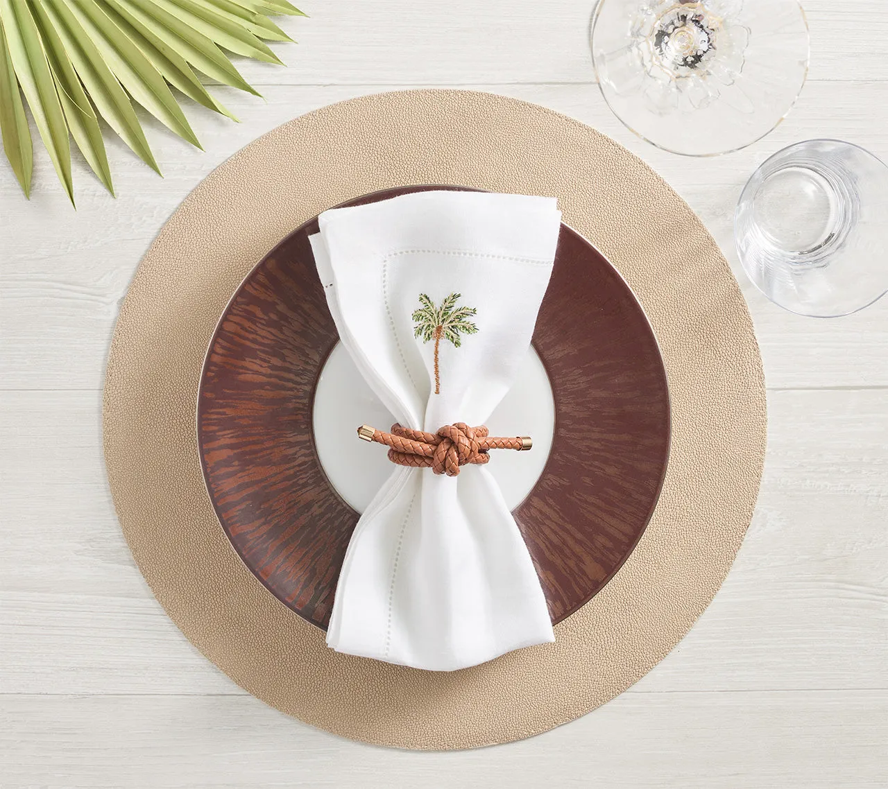 Icons Placemat in Ivory & Natural