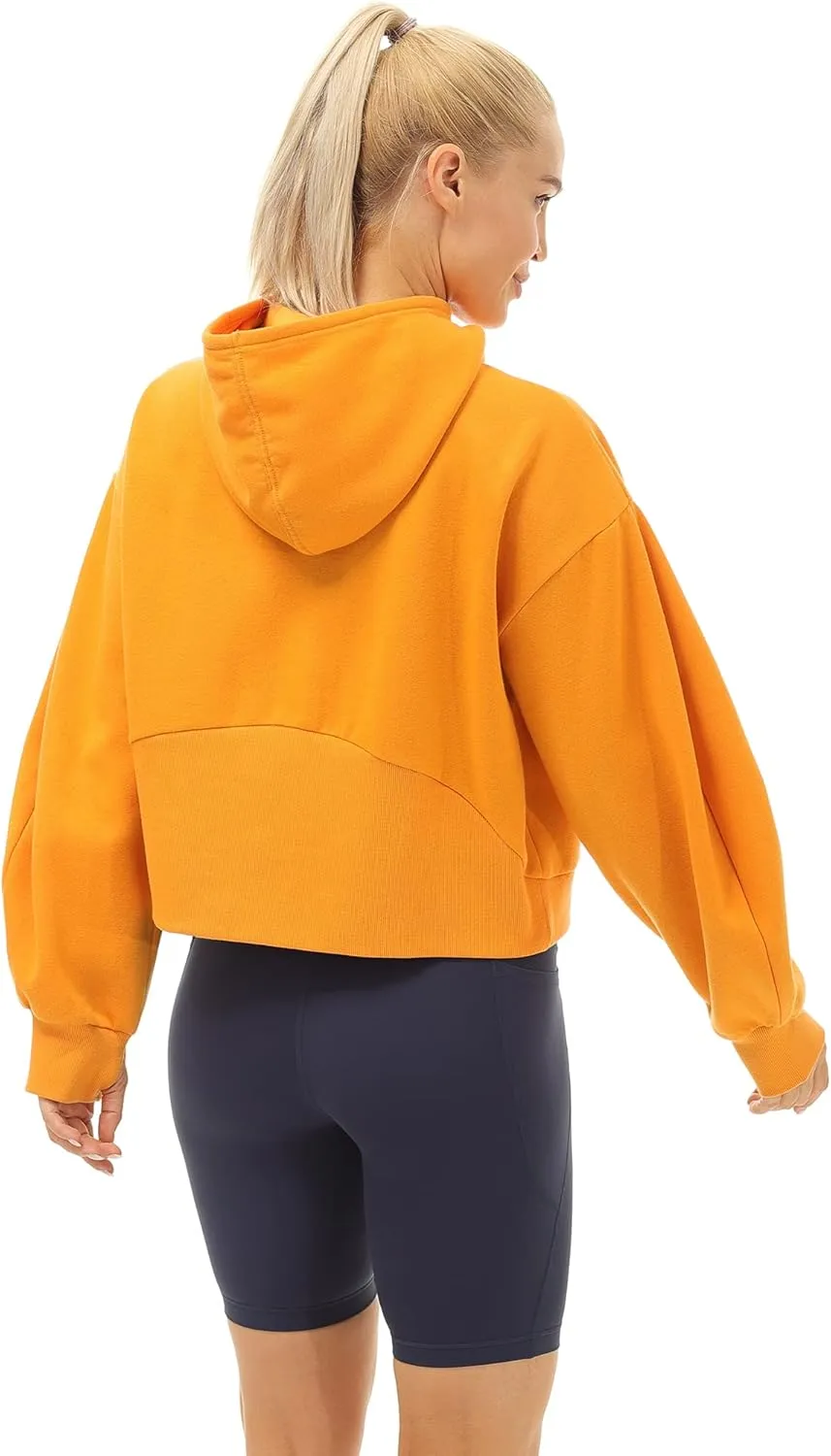 icyzone Fleece Lined Zip Up Jackets for Women with Pockets and Thumb Holes, Oversized Athletic Hoodie Sweatshirt