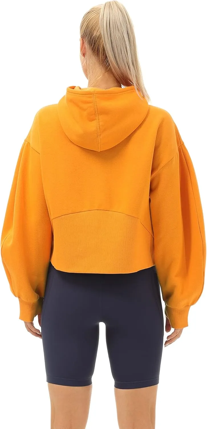 icyzone Fleece Lined Zip Up Jackets for Women with Pockets and Thumb Holes, Oversized Athletic Hoodie Sweatshirt