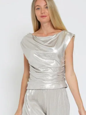Jazzy Cowl Neck Top