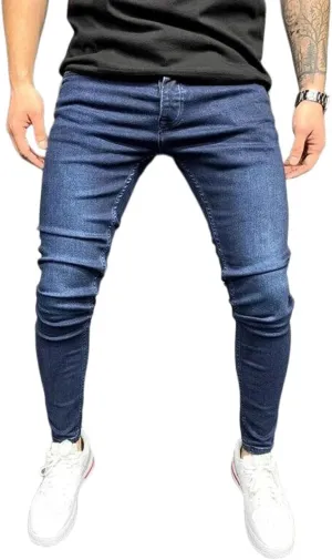 Jeans for Men Slim Fit Skinny Stretch Jeans Pants Denim Pencil Pants Casual Work Pants Comfortable Tapered Leg Trousers