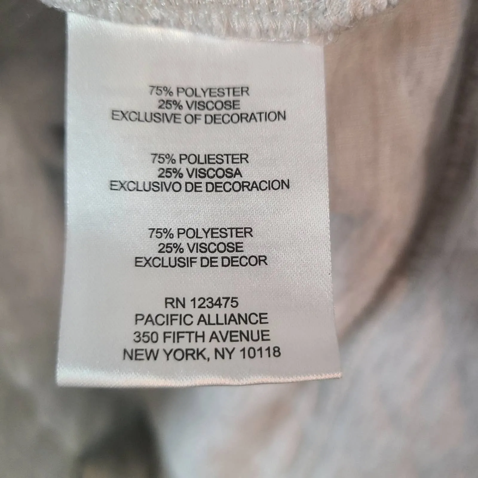 Jones New York Quilted Hooded Sweatshirt
