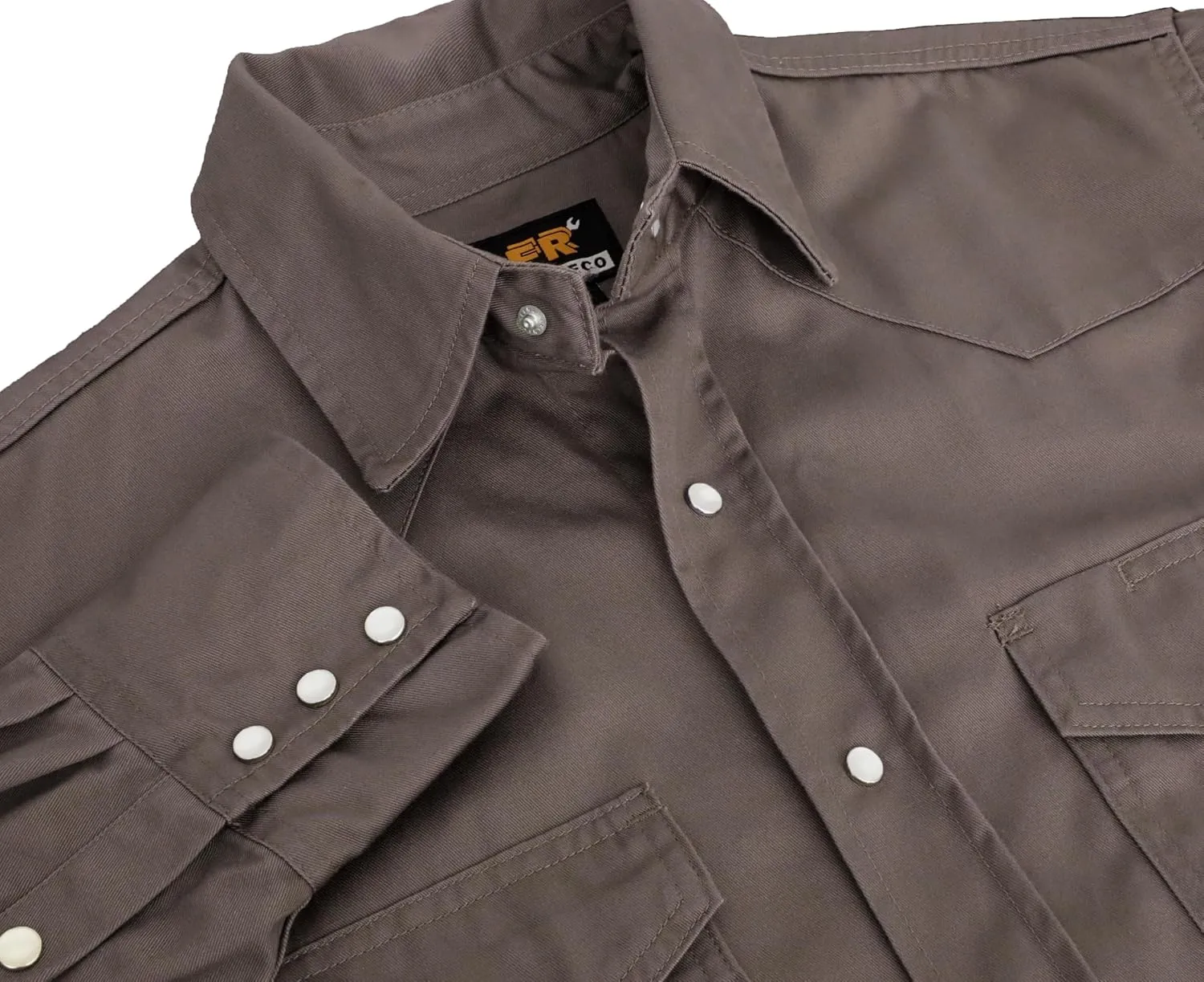 KONRECO FR Shirts for Men Button Down Flame Resistant HRC2 Men's Welding Shirts