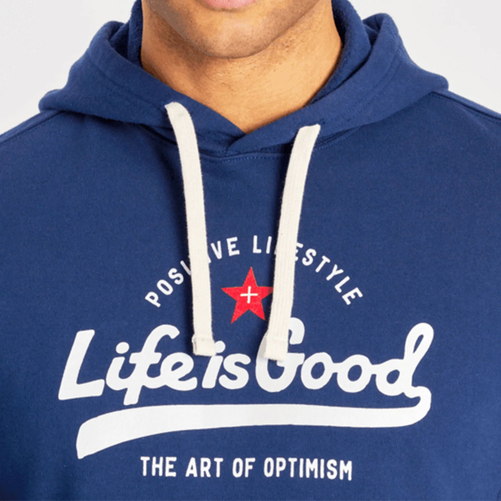 Life is Good Ballyard Positive Hoodie - Dark Blue