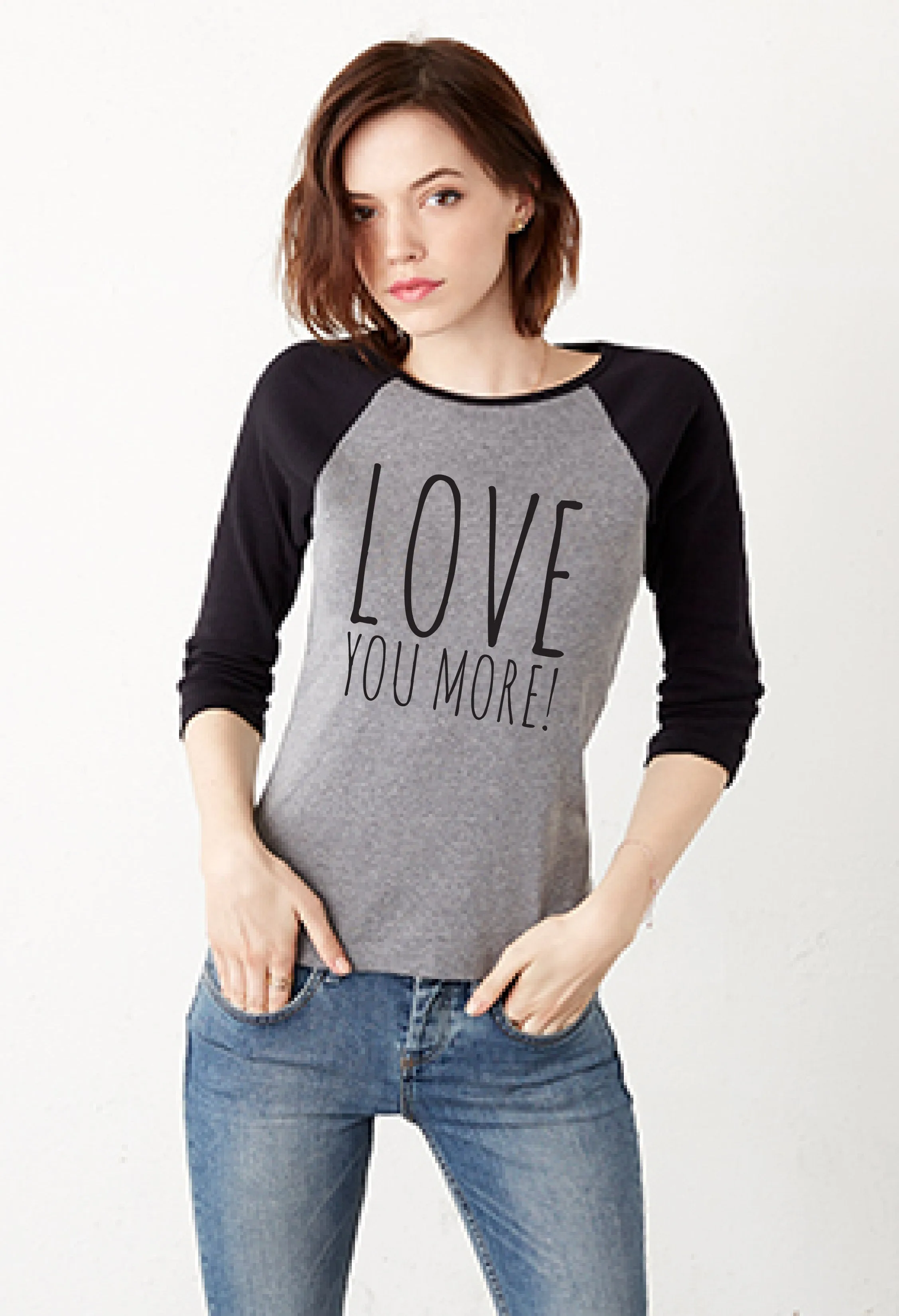 Love You More Shirts, Youth Raglan Shirts