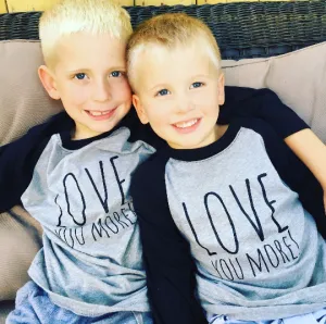 Love You More Shirts, Youth Raglan Shirts