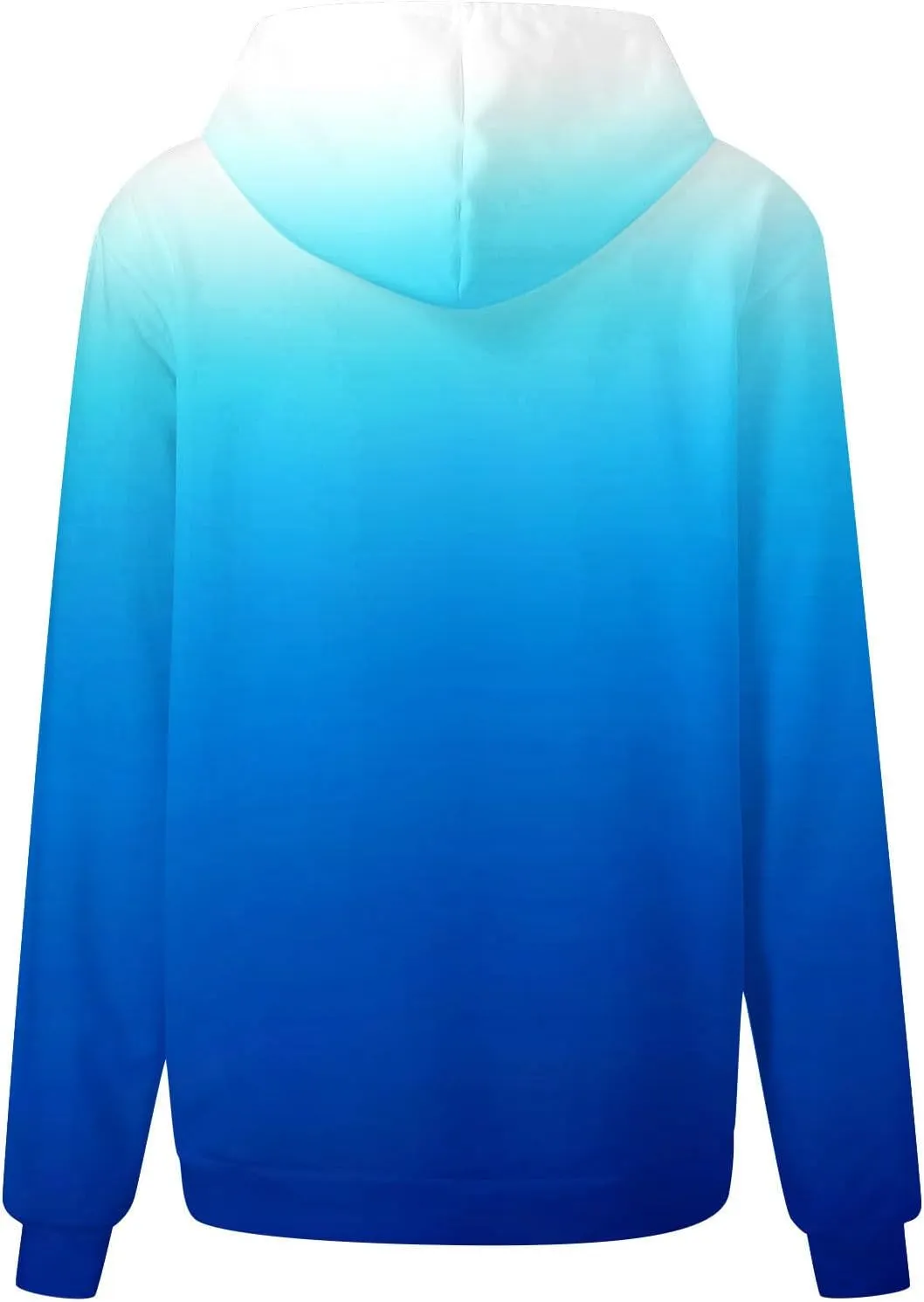 LRMQS Womens Fall Fashion 2024 Trendy Oversized Hoodie Sweatshirts Gradient Color Casual Drawstring Hoodies Pullover Clothes