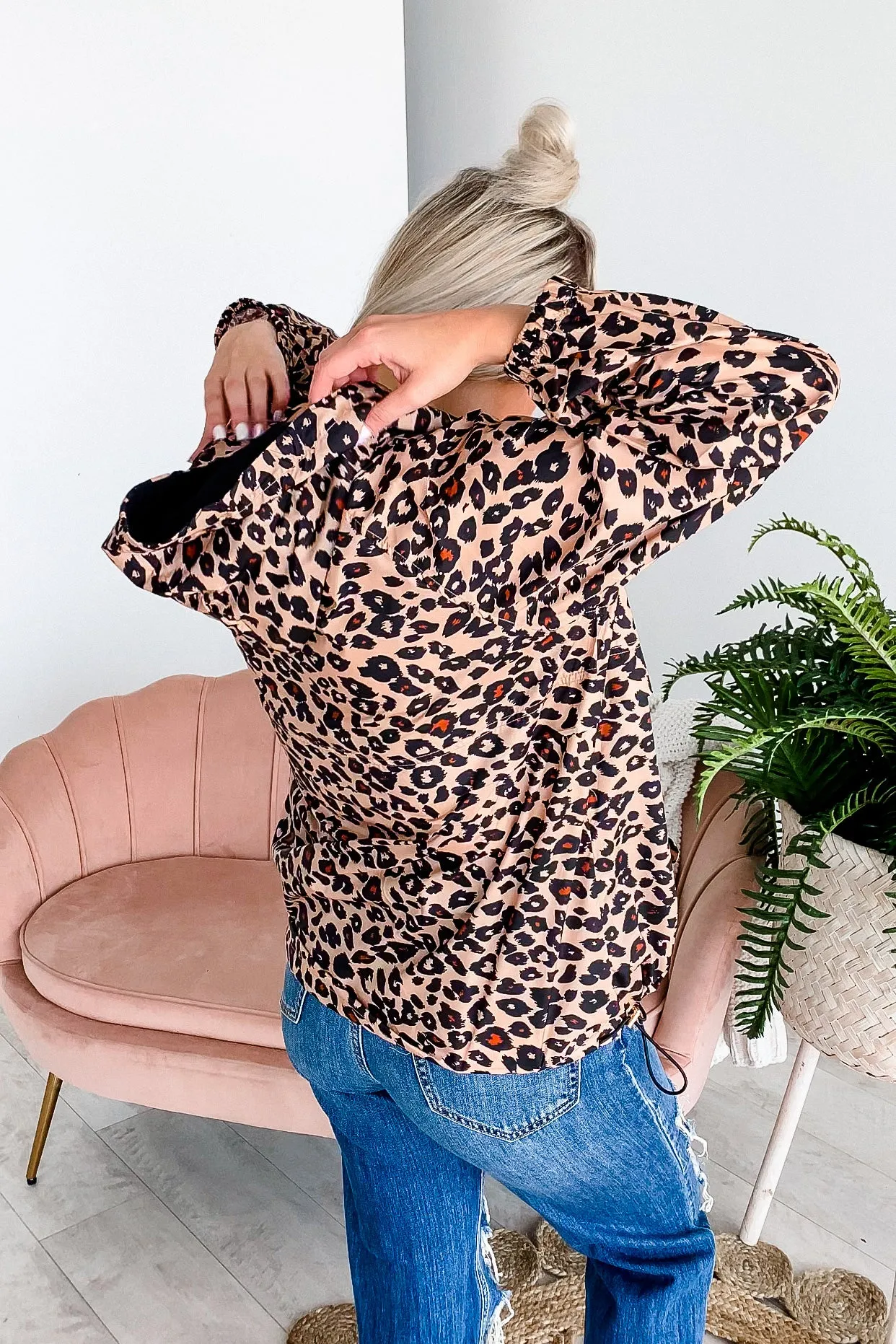 Lynn Leopard Windbreaker Hoodie