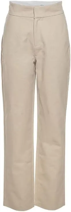 Mandonce Women's Sweatpants Cotton Relaxed Straight-Fit Casual Trousers Fashion High Waist Flap Work Pant