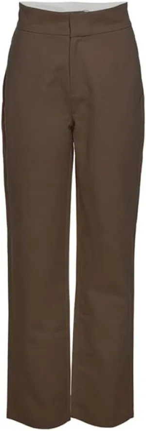 Mandonce Women's Sweatpants Cotton Relaxed Straight-Fit Casual Trousers Fashion High Waist Flap Work Pant