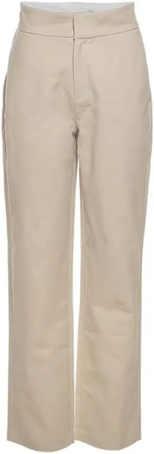 Mandonce Women's Sweatpants Cotton Relaxed Straight-Fit Casual Trousers Fashion High Waist Flap Work Pant