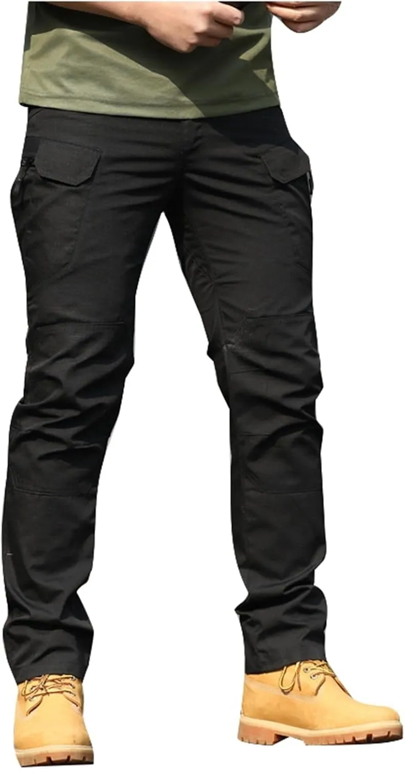 Mens Cargo Pants Relaxed Fit Casual Comfortable Lightweight Breathable Elastic Waist Workout Sweatpants Joggers