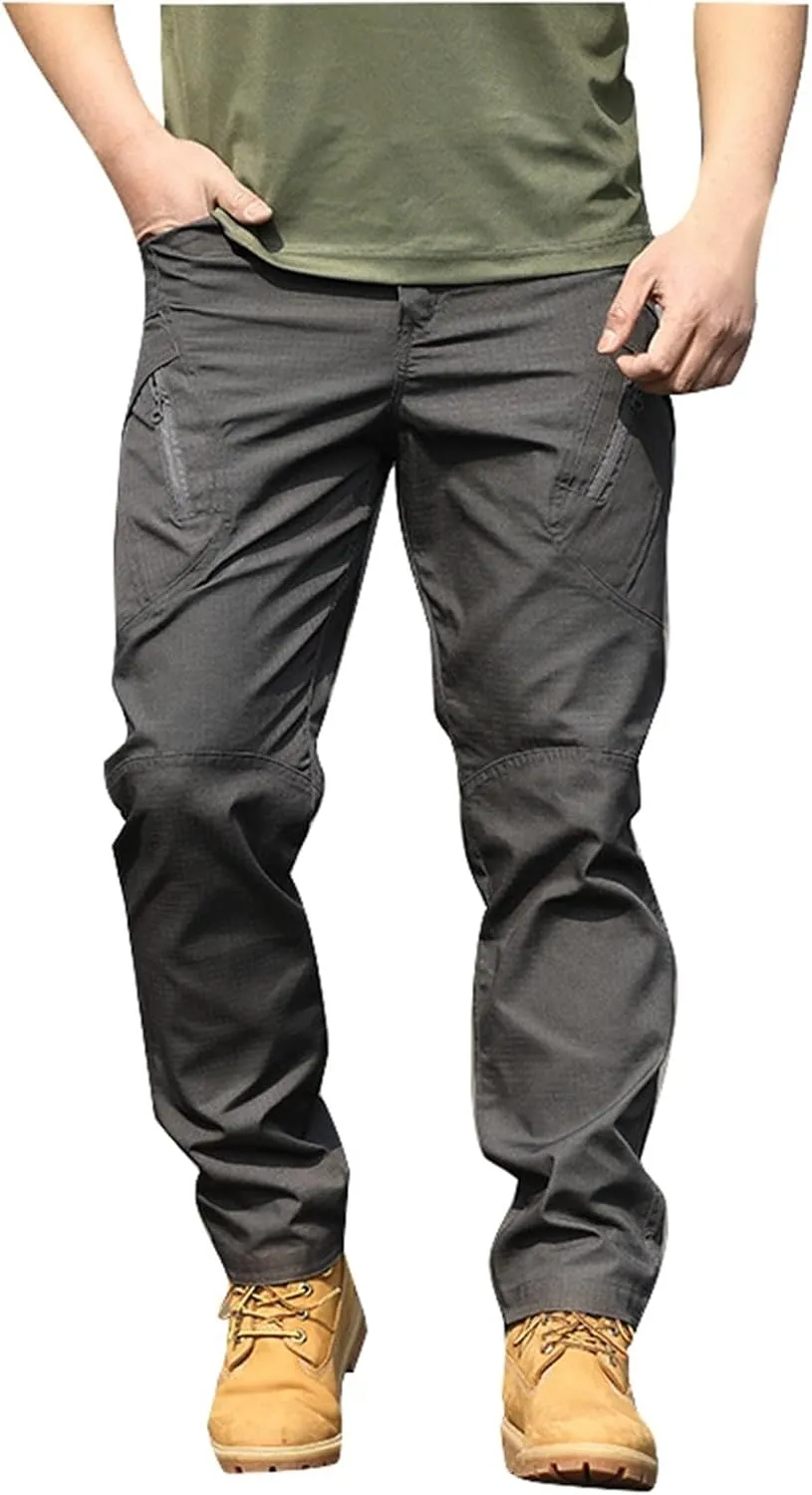 Mens Cargo Pants Relaxed Fit Casual Comfortable Lightweight Breathable Elastic Waist Workout Sweatpants Joggers