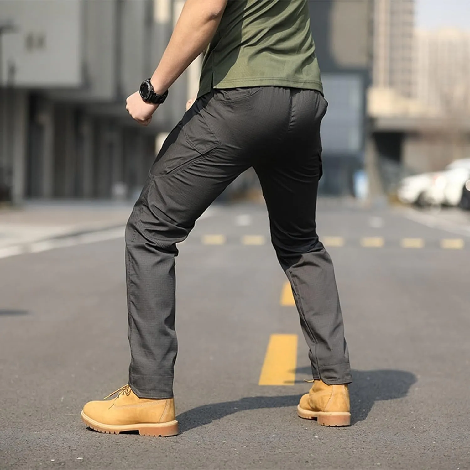 Mens Cargo Pants Relaxed Fit Casual Comfortable Lightweight Breathable Elastic Waist Workout Sweatpants Joggers