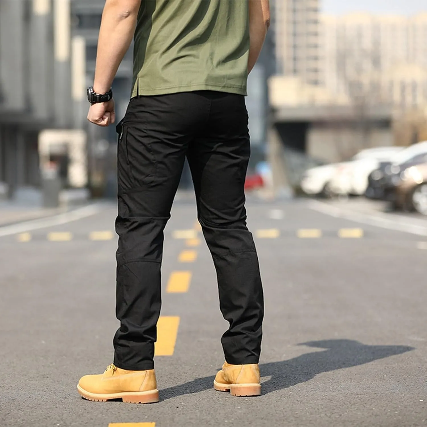 Mens Cargo Pants Relaxed Fit Casual Comfortable Lightweight Breathable Elastic Waist Workout Sweatpants Joggers