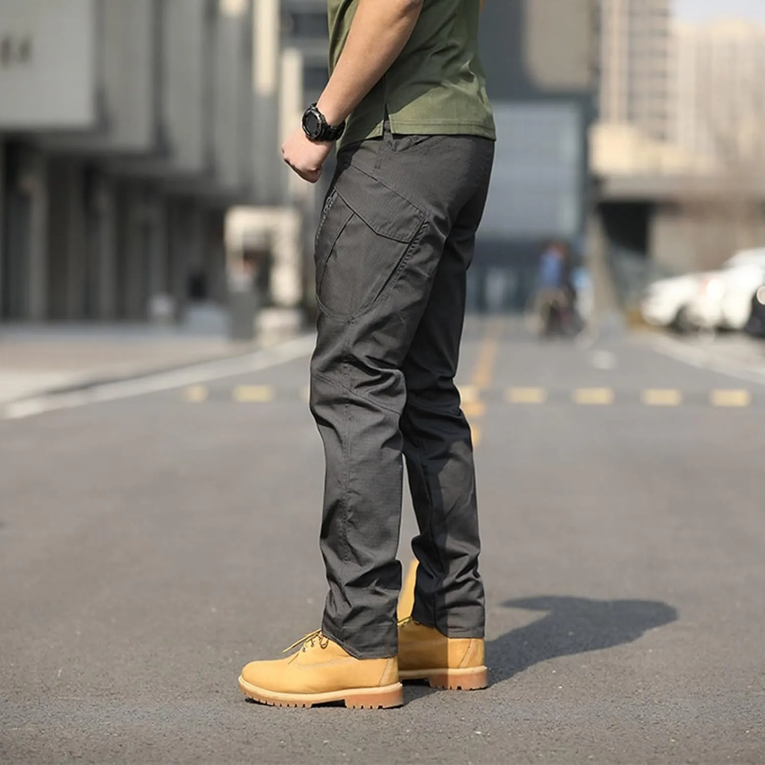 Mens Cargo Pants Relaxed Fit Casual Comfortable Lightweight Breathable Elastic Waist Workout Sweatpants Joggers