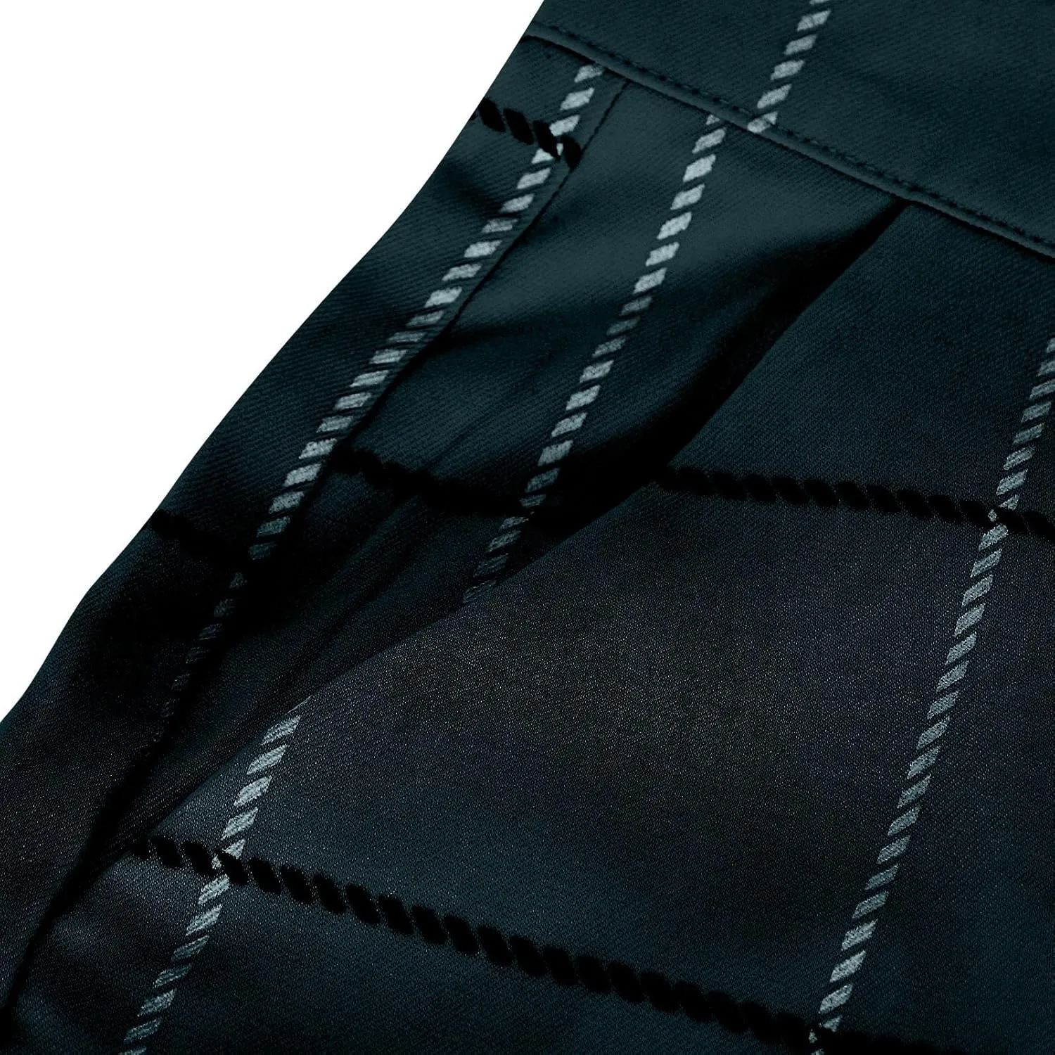 Men's Fashion Stretch Dress Pants Slim Fit Lightweight Plaid Skinny Long Pants Casual Business Work Golf Trousers