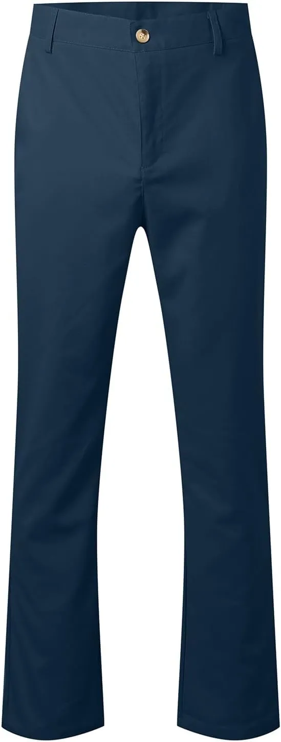 Men's Pants Linen Pants Solid Color Straight Business Summer Casual Comfortable Beach Fashion Slim Fit Dress Pant