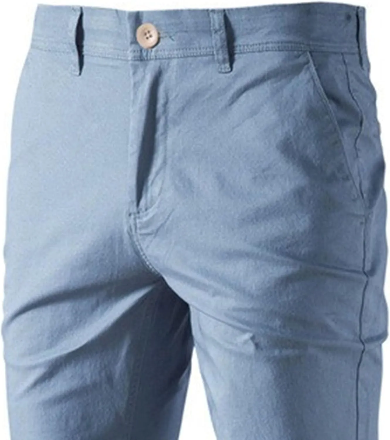 Men's Straight Leg Relaxed Fit Breathable Pants Casual Solid Outdoor Trousers Classic Chino Comfort Pants