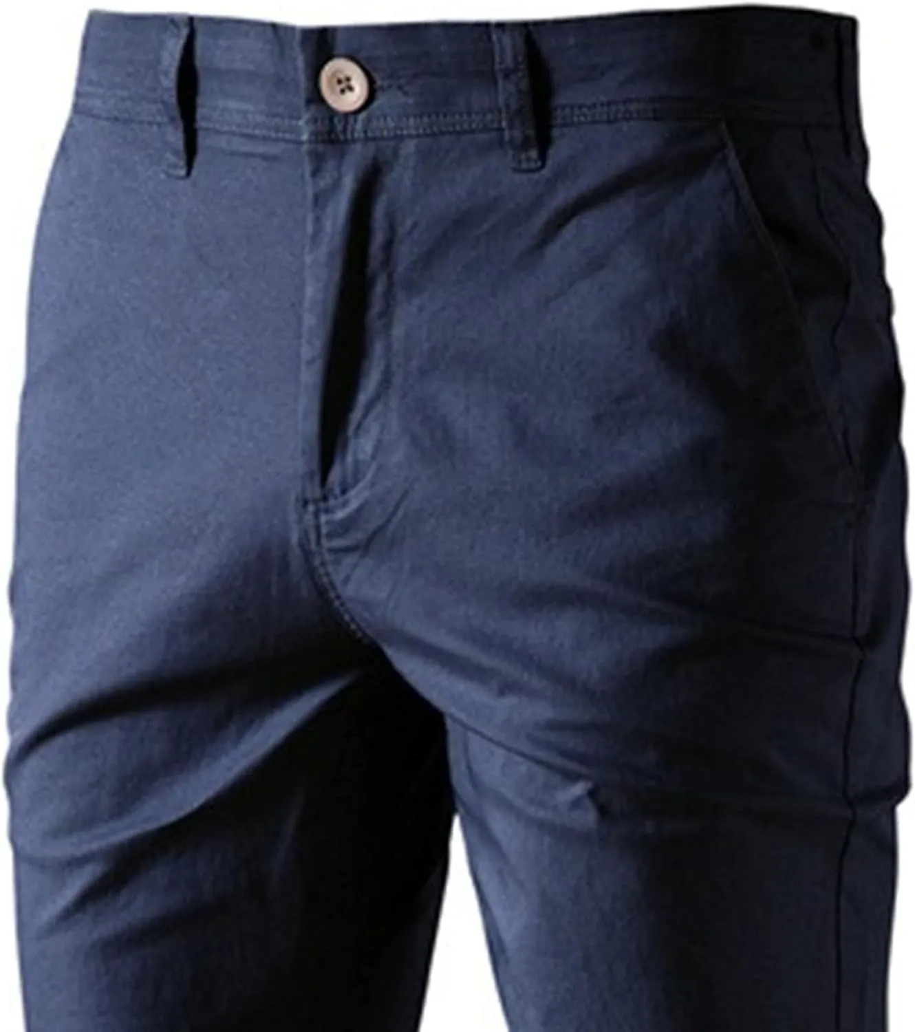 Men's Straight Leg Relaxed Fit Breathable Pants Casual Solid Outdoor Trousers Classic Chino Comfort Pants