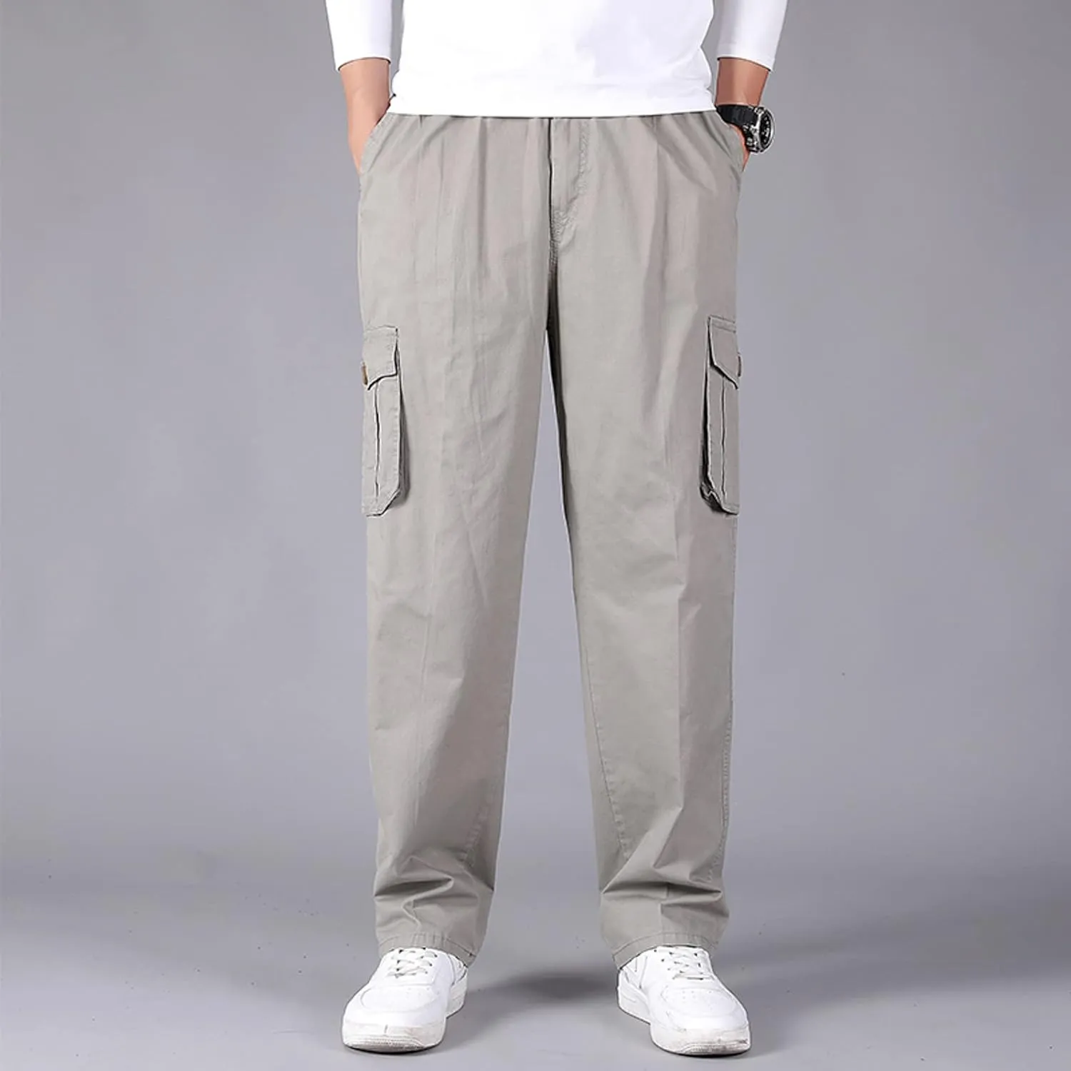 Mens Sweatpants with Pockets Big and Tall Workout Track Pants Comfortable Slim Fit Tapered Sweatpants Mens Cargo Pants