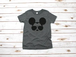 Mickey Mouse Kids T Shirt - Infant Toddler Youth Mickey Shirt - Disney Kids Shirts - Cool Mickey Sunglasses T Shirt