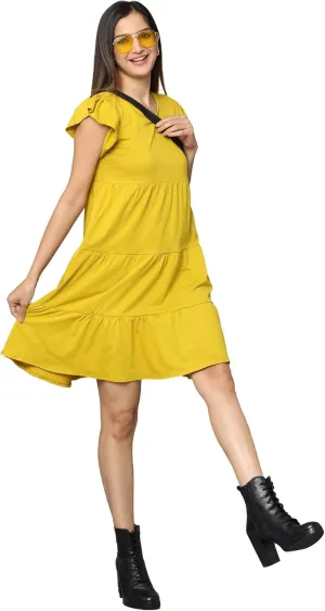 Mini Dress Soft Cotton - Simple Elegant & Professional - for All Occasions - Women & Teens