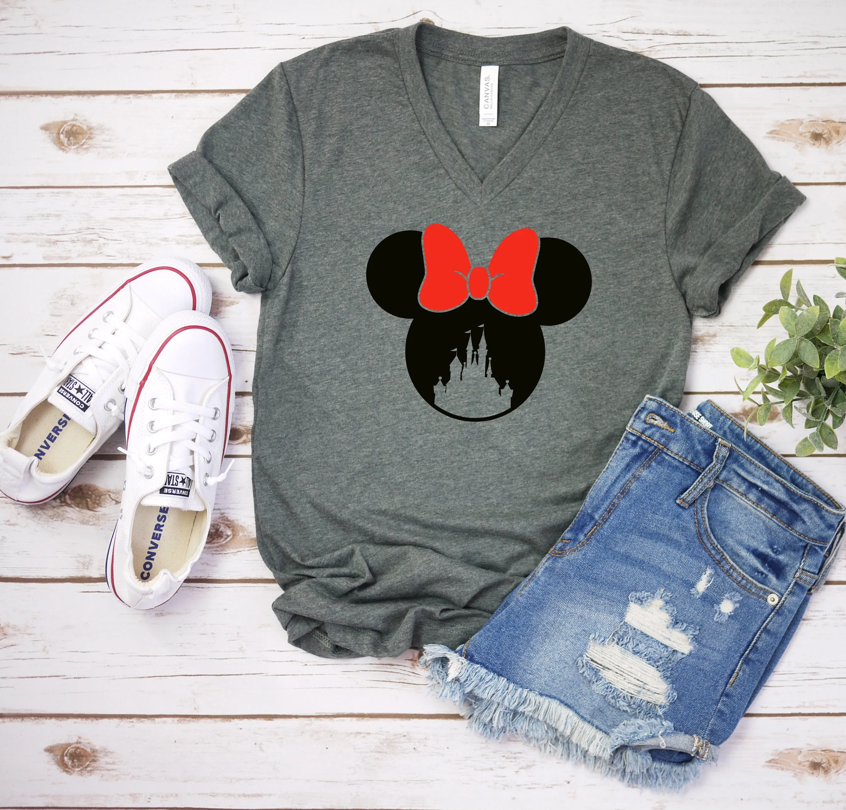 Minnie Mouse Castle t shirt - Disney Trip Matching Shirts - Disney Castle Shirt
