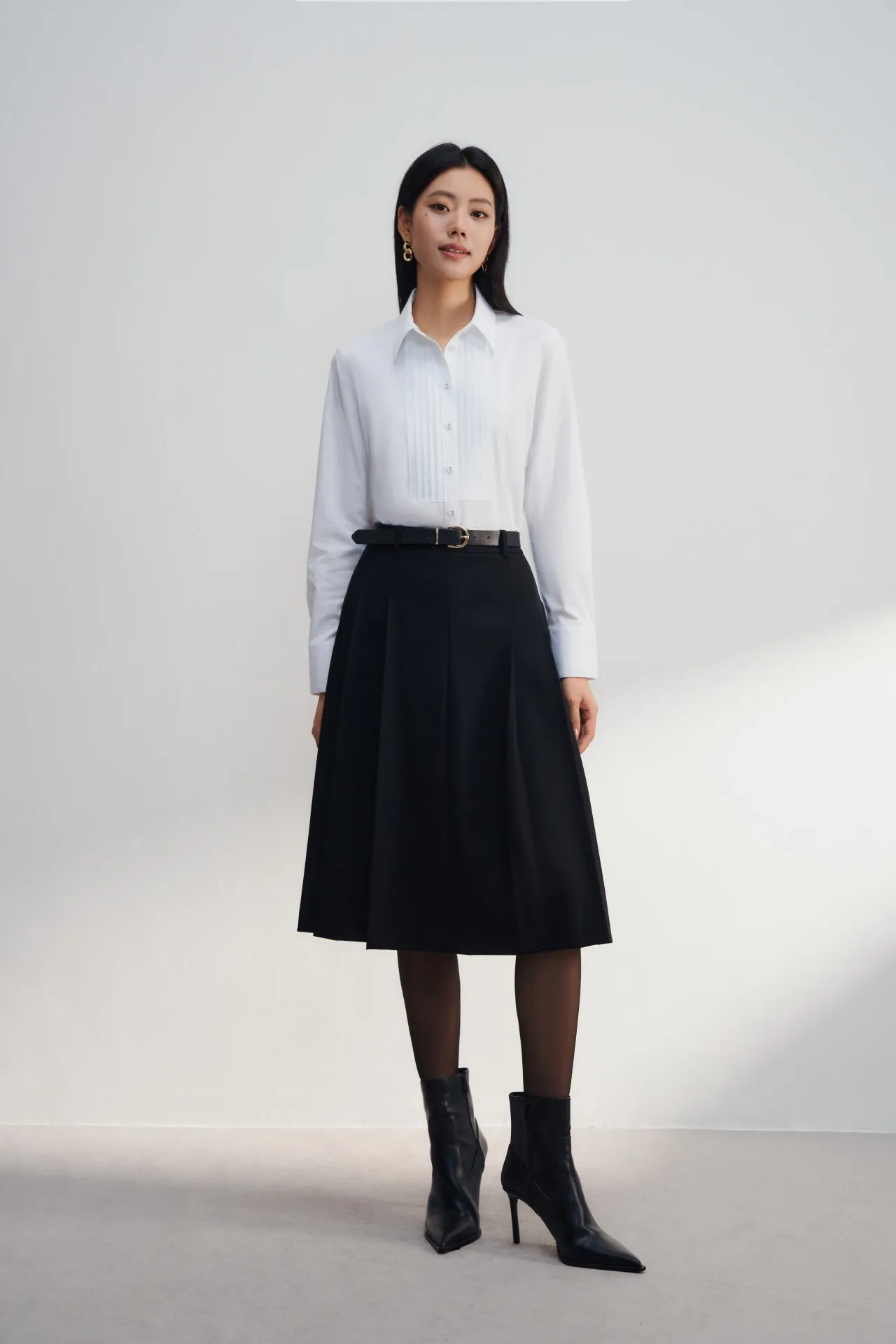 Modal Spandex Tuxedo Twill Shirt