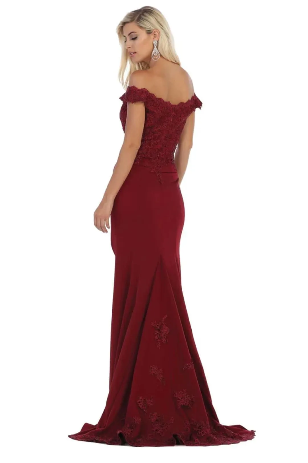 Navy Bridesmaid Dresses in Satin and Plus Size Gowns by MQ1675