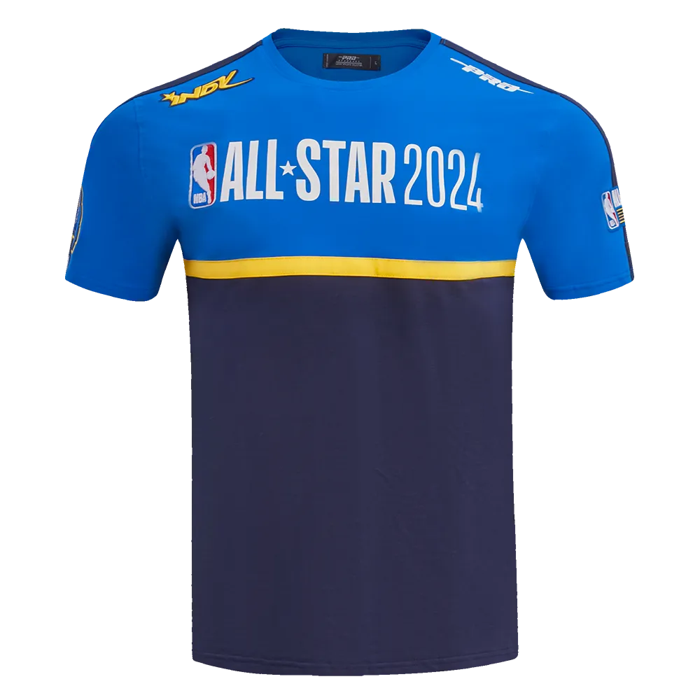 NBA ALL STAR GAME 2024 MEN'S SINGLE JERSEY TEE (MIDNIGHT NAVY/ROYAL BLUE)