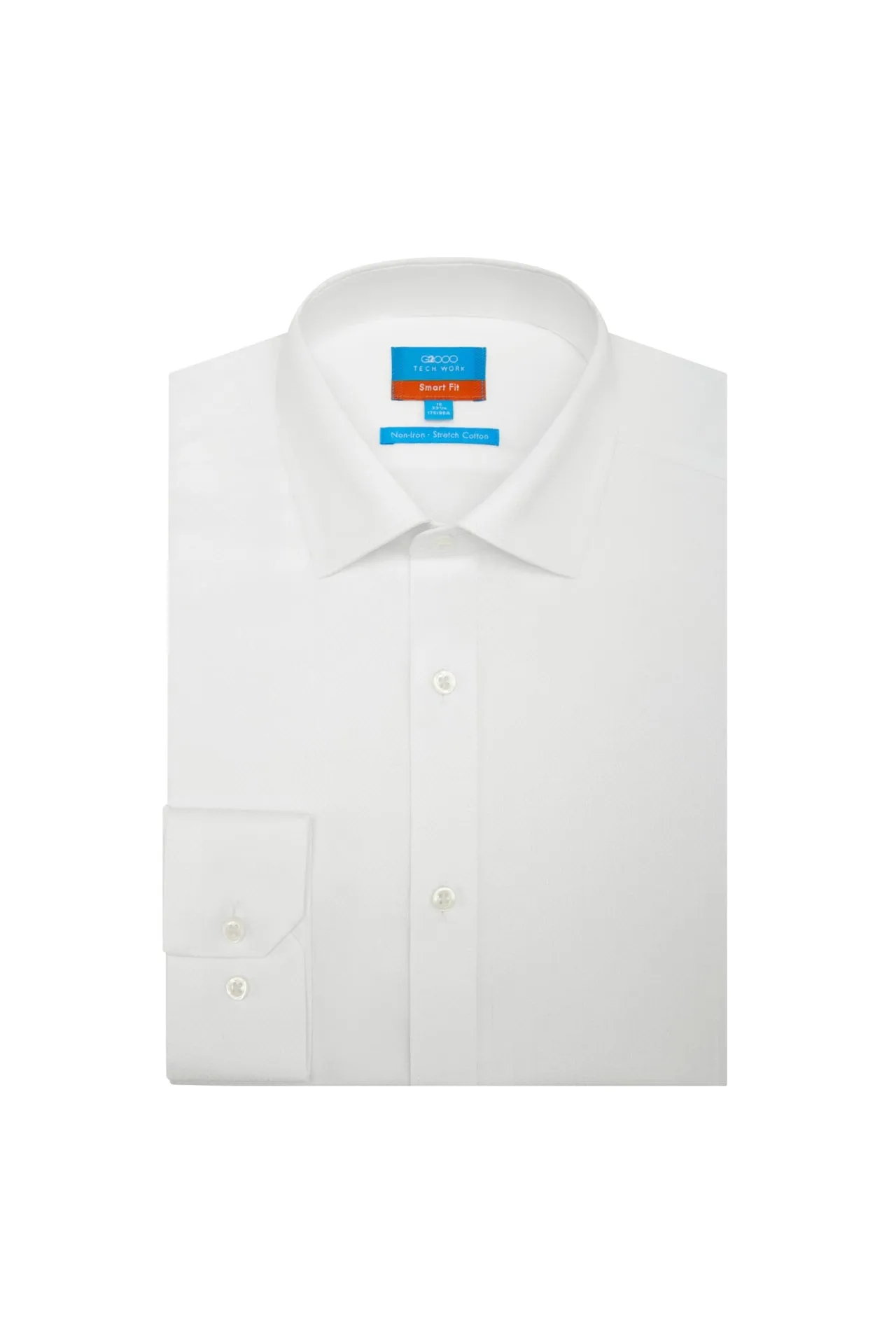 Non-Iron Cotton Stretch Smart Fit Textured Shirt