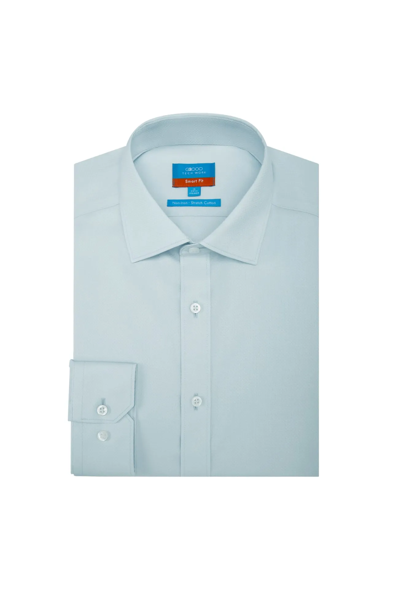 Non-Iron Cotton Stretch Smart Fit Textured Shirt