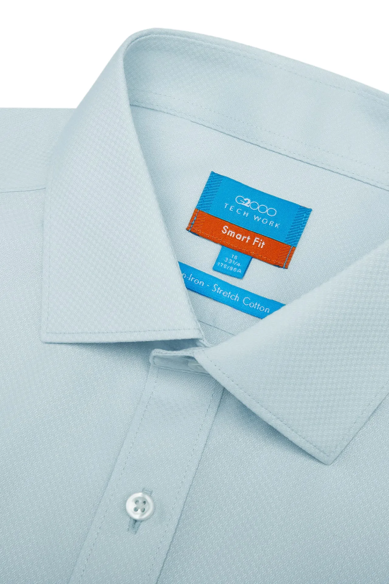 Non-Iron Cotton Stretch Smart Fit Textured Shirt
