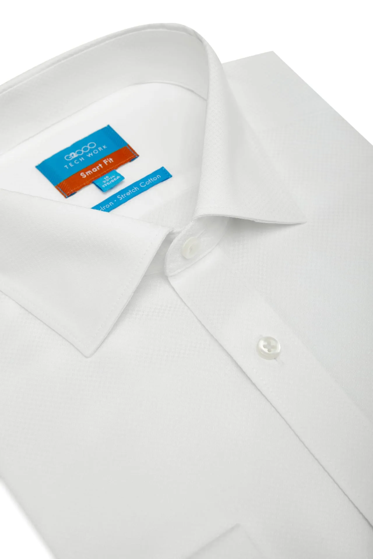 Non-Iron Cotton Stretch Smart Fit Textured Shirt