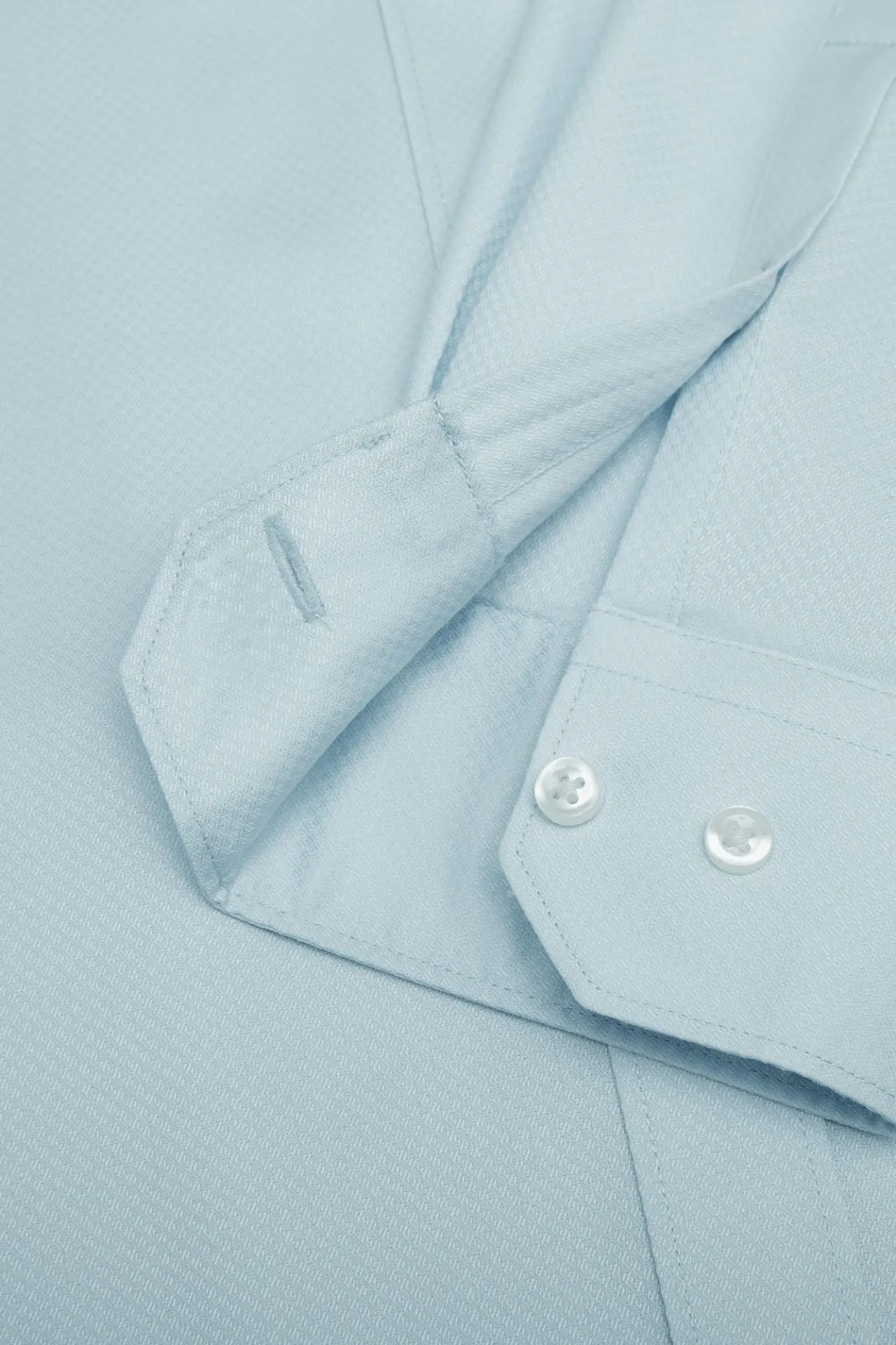 Non-Iron Cotton Stretch Smart Fit Textured Shirt
