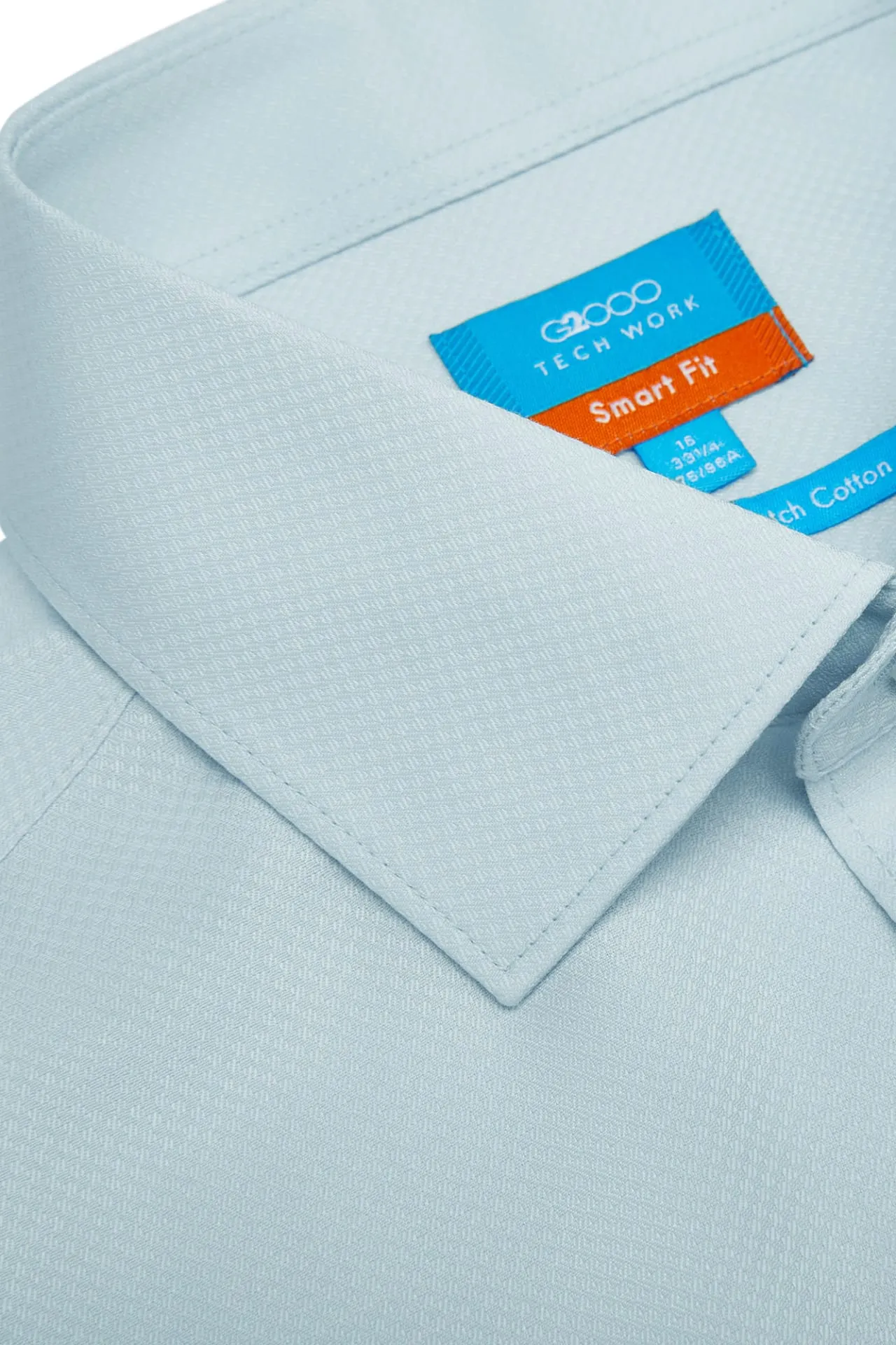 Non-Iron Cotton Stretch Smart Fit Textured Shirt
